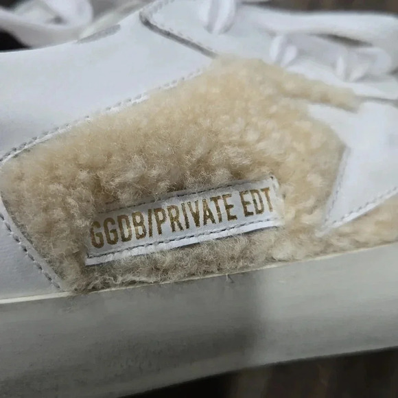 Golden Goose Leather & Shearling Trim Sneakers - Picture 16 of 17